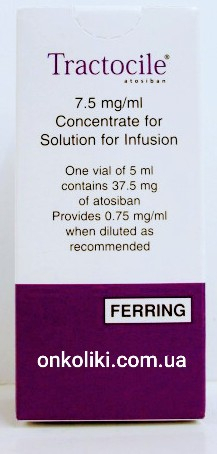 Tractocile (atosiban) 7.5 mg/5 mL solution for injection/infusion, 1 vial (Ferring)