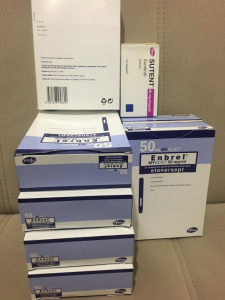 Image - Enbrel (etanercept) solution for injection — 25 mg pre-filled syringes 50 mg pre-filled syringes *2 — original (Pfizer, Italy)