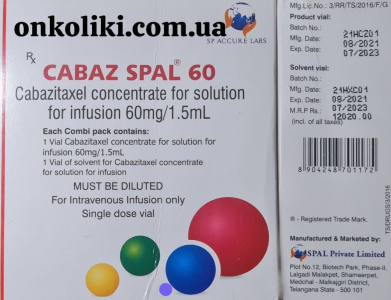 Image - Jevtana, Cabazitaxel 60 mg/1.5 mL concentrate and solvent for solution for infusion — generic (India)