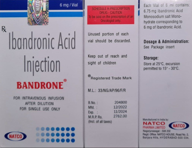 Image - Ibandronic acid 6 mg/6 mL concentrate for solution for infusion, 1 vial — generic (India)