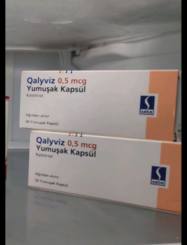 Rocaltrol (calcitriol) 0.5 µg capsules, 30 capsules (Turkey) (уточнення: Rocaltrol зазвичай у мкг, не mg)