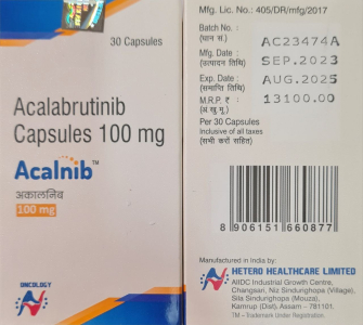 Image - Calquence, Acalabrutinib 100 mg capsules, 30 capsules — generic