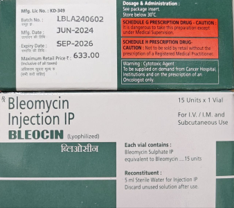Image - Bleocin (bleomycin) 15 mg powder for solution for injection (Nippon Kayaku, Japan)