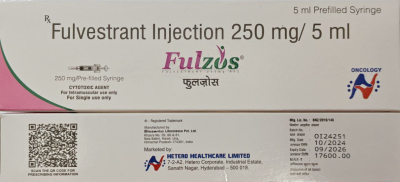 Image - Fulvestrant 250 mg/5 mL solution for injection — generic (India)
