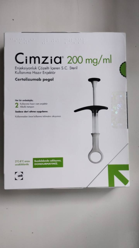 Cimzia (certolizumab pegol) solution for injection (pre-filled syringes) — Vetter Pharma-Fertigung GmbH & Co. KG (Germany)