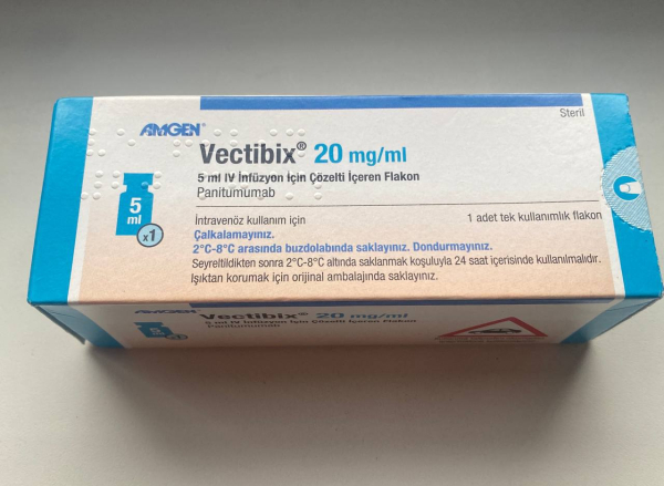 Vectibix (panitumumab) 20 mg/20 mL concentrate for solution for infusion, 1 vial