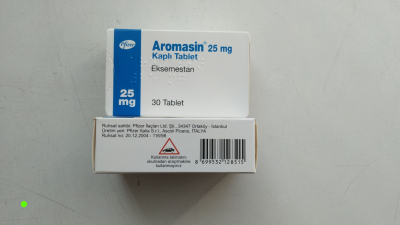 Image - Aromasin (exemestane) 25 mg film-coated tablets, 30 tablets (Pfizer, Italy) — original
