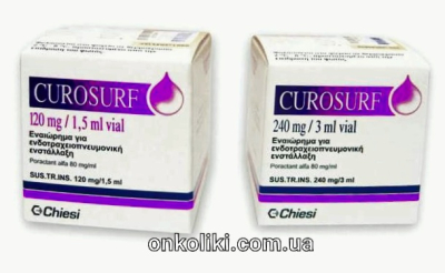 Image - Curosurf (poractant alfa) 120 mg/1.5 mL suspension for intratracheal administration, 1 vial (Chiesi)