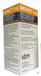 Image - Mepact (mifamurtide) 4 mg powder for suspension for infusion, 1 vial — original (Takeda Austria GmbH)