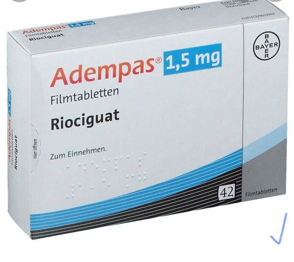 Adempas (riociguat) 2.5 mg film-coated tablets, 42 tablets (Bayer Pharma)