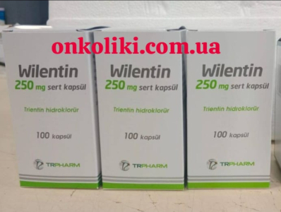 Image - Wilentin, Trientine 250 mg capsules, 100 capsules — original (TRPharm)