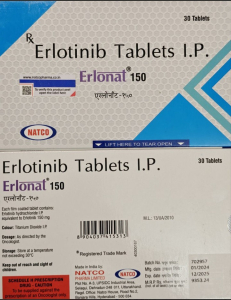Image - Tarceva, Erlotinib 150 mg film-coated tablets, 30 tablets — generic (Natco, India)