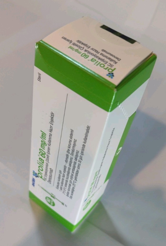 Prolia (denosumab) 60 mg/mL solution for injection, 1 mL pre-filled syringe (Amgen)