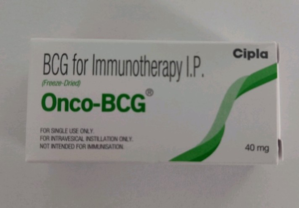 Onco-BCG 40 mg powder and solvent for intravesical suspension, single dose (India)