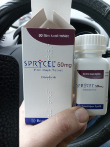 Image - Sprycel (dasatinib) 50 mg film-coated tablets, 60 tablets — original (Bristol-Myers Squibb, Germany)