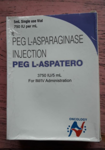 Image - Oncaspar, Pegaspargase 3,750 IU/mL solution for injection, 5 mL vial — generic (India)